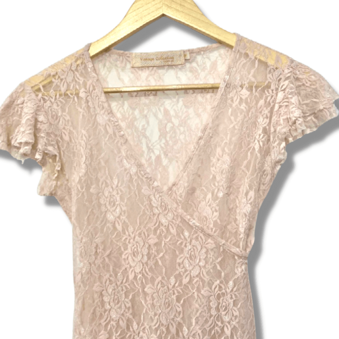 Blusa Just Be Rosa Claro Renda P - Imagem 2
