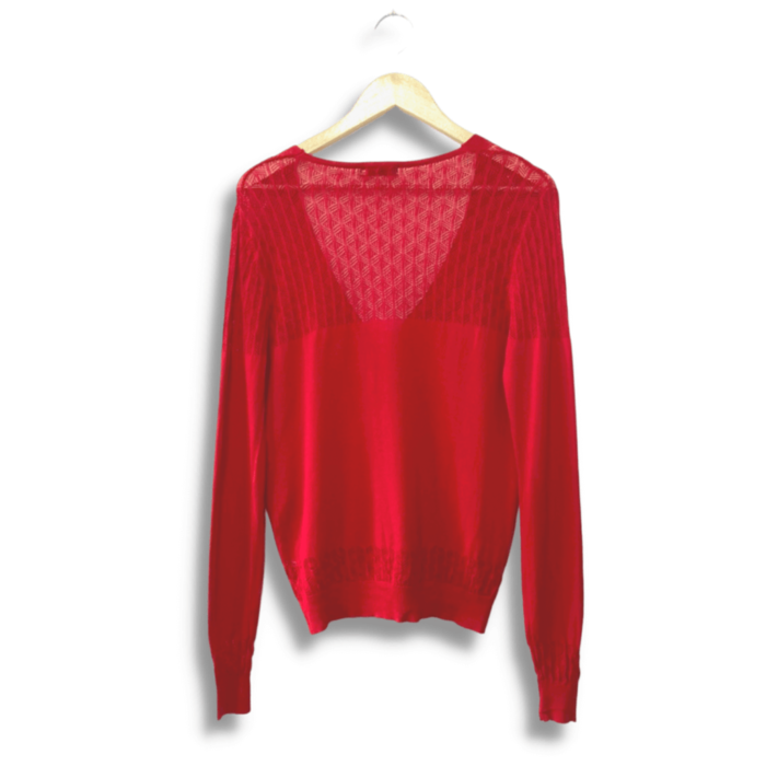 Casaco Chifon Vermelho Liso Tamanho M NOVO - Imagem 5