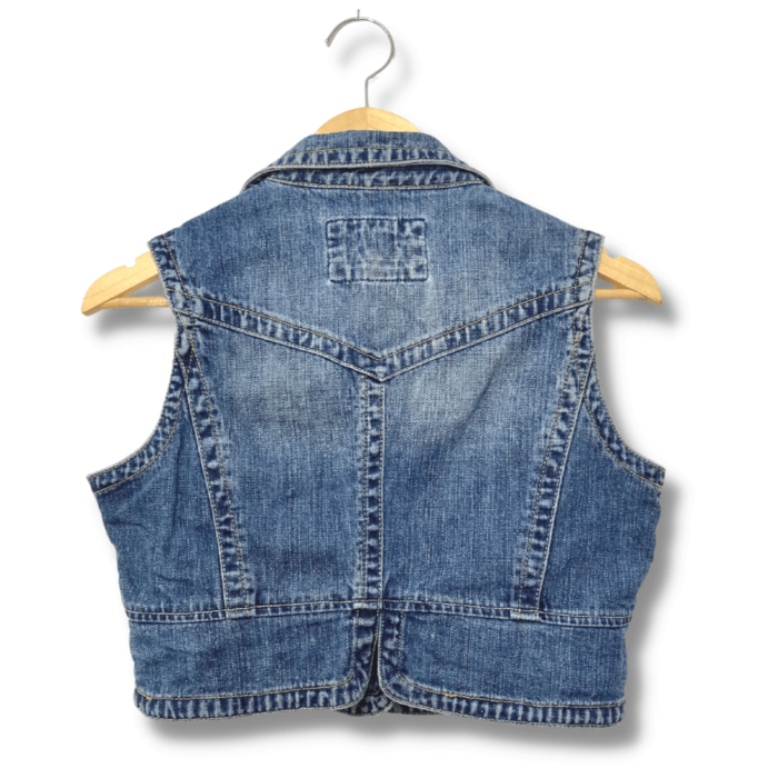 Colete Star Jeans Liso com Bolsos Tamanho M NOVO - Imagem 3
