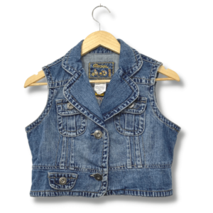 alt="Colete Star Jeans Liso Bolsos Referência 0020 Tamanho"