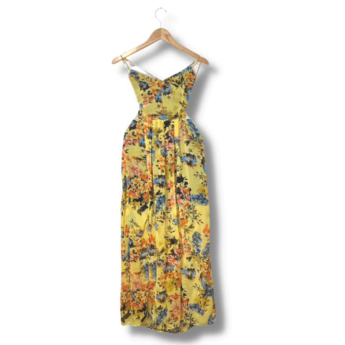 alt="Vestido Blessed Longo Amarelo Estampa Floral Referência 0028 Veste P"