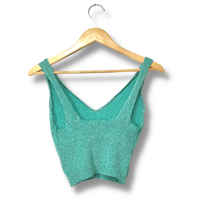 alt=”Blusa-Cropped-Mais-Um-Verde-Agua-Lisa-Lurex-Brilhosa-G-PRM0007c”