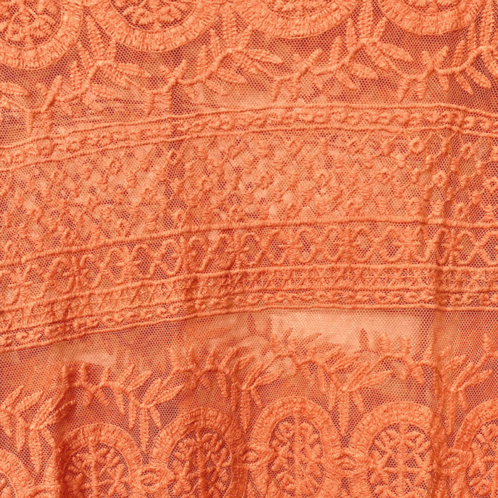 Blusa Laranja Renda Manga comprida M - Imagem 3