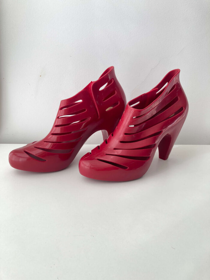 Sapato Melissa Vermelho Plástico 38 NOVO - Imagem 3