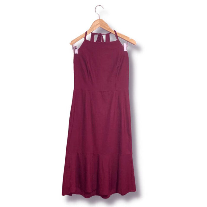 alt="Vestido-Mercatto-Vinho-Liso-Babado-G-BIL0002f"