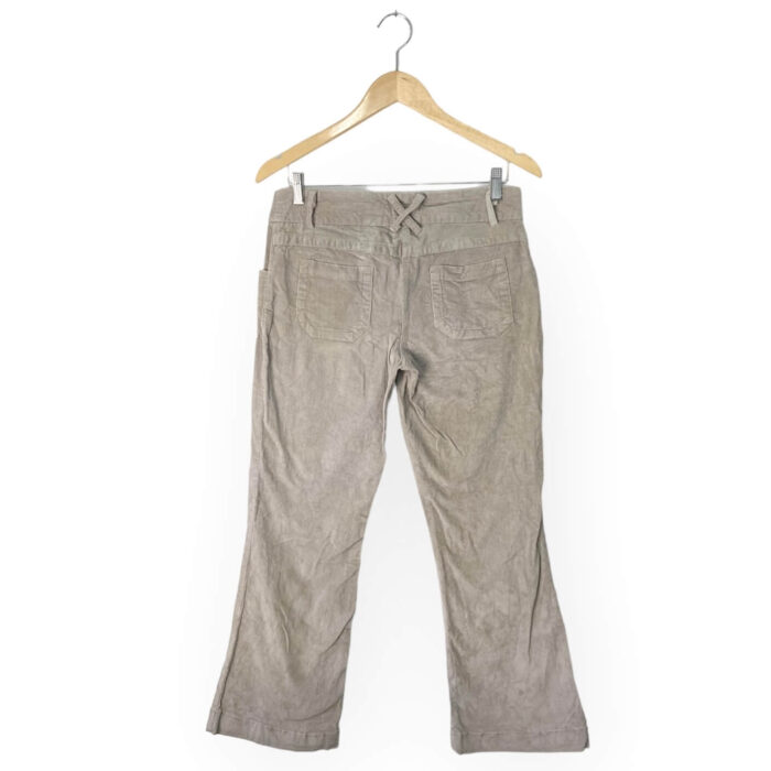 Calça Cor Doce Veludo Cotelê Bege M - Imagem 2