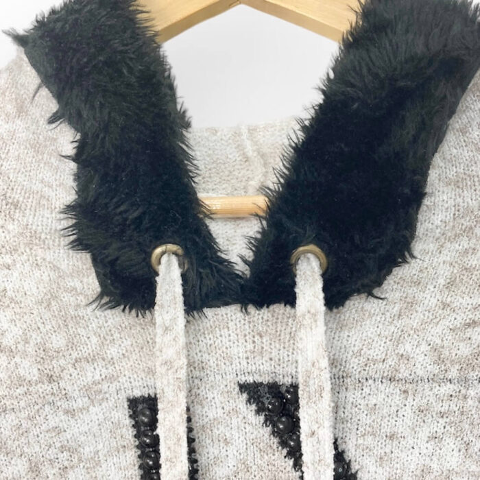 alt="Vestido-Casaco-Sem-marca-Branco-Bege-Preto-Mescla-M-PRM0019det1"
