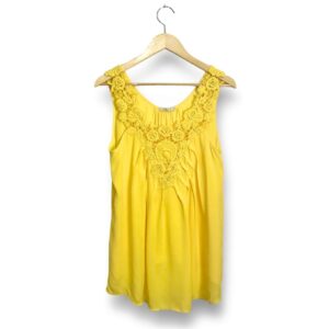 alt="Blusa-Madame-Ms-Amarela-Lisa-Bordado-Drapeado-42-FMM0054c"
