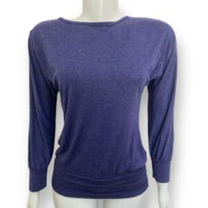 alt="Blusa-Bobstore-Manga-Comprida-Azul-Mescla-Lisa-P-AFL0075f1"