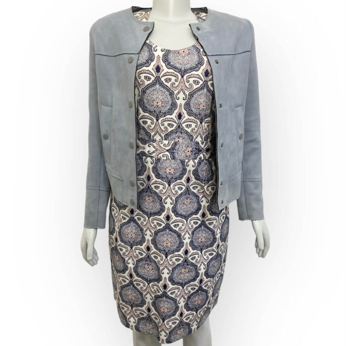 alt="Casaco-Zara-Chamois-Suede-Azul-Bebê-Liso-Botões-XS-AFL0088 1"