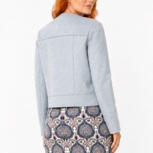 alt="Casaco-Zara-Chamois-Suede-Azul-Bebê-Liso-Botões-XS-AFL0088c-ia"