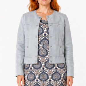 alt="Casaco-Zara-Chamois-Suede-Azul-Bebê-Liso-Botões-XS-AFL0088f-ia"