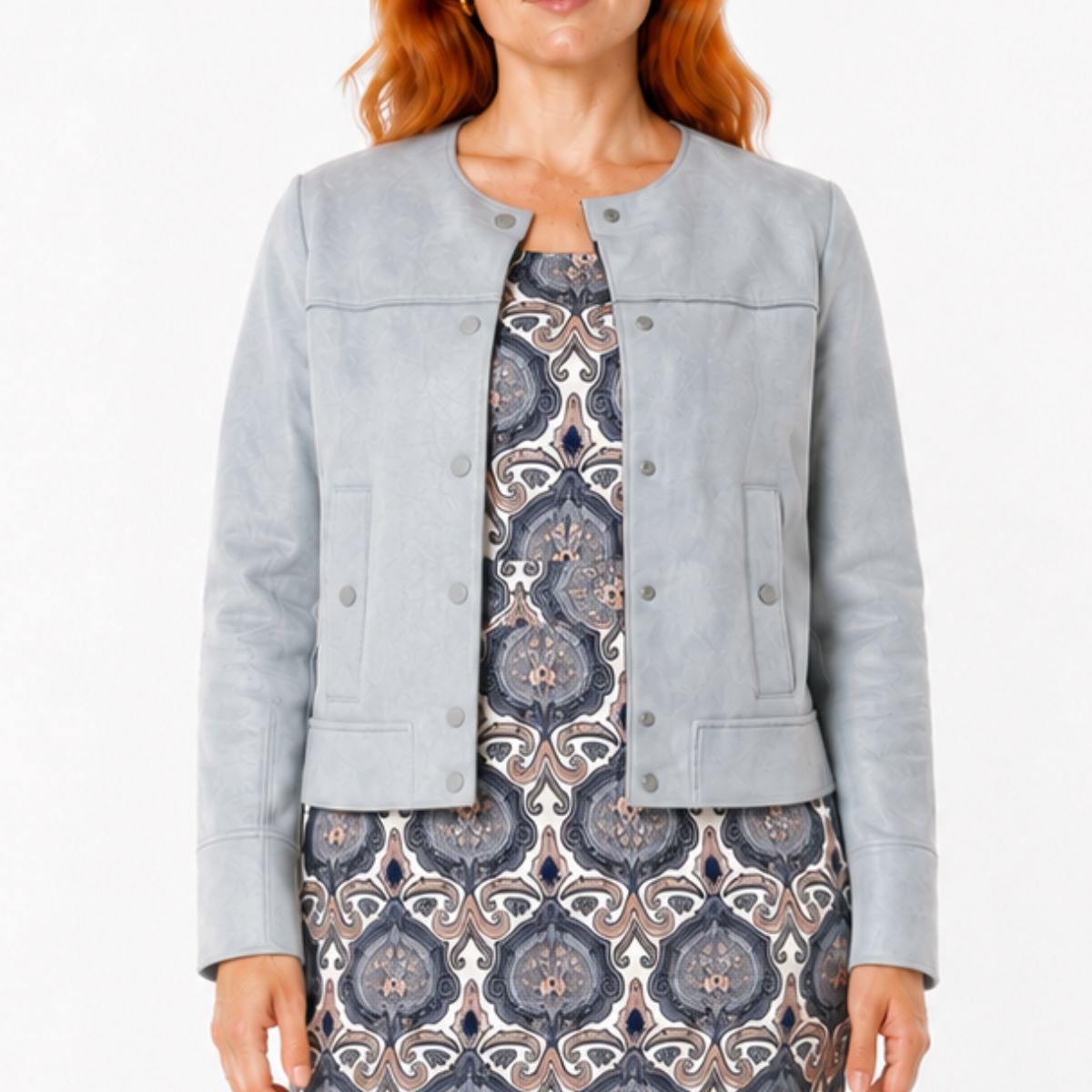alt="Casaco-Zara-Chamois-Suede-Azul-Bebê-Liso-Botões-XS-AFL0088f-ia"