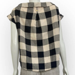 alt="Blusa-Shoulder-Xadrez-Bege-Preto-M-VCC0025c"