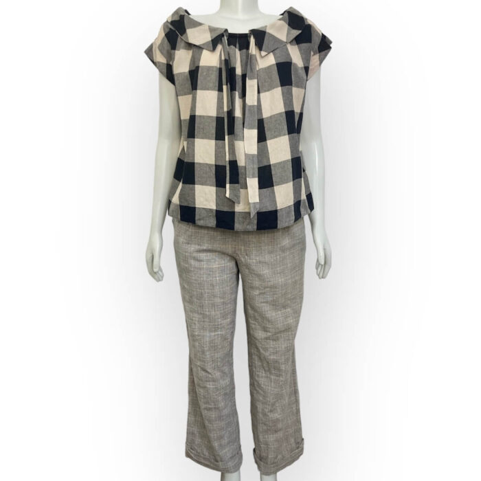 alt="Blusa-Shoulder-Xadrez-Bege-Preto-M-VCC0025det1"